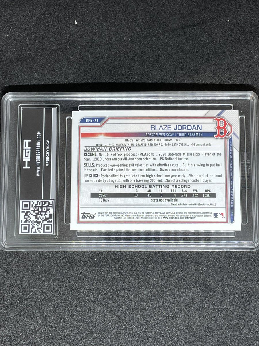 Cardgoats's tweet photo. Blaze Jordan 2021 Bowman First Edition HGA 9
$30 BMWT
@HobbyConnector @sports_sell @CardPurchaser @JustBlaze https://t.co/CNx5NQX5fB