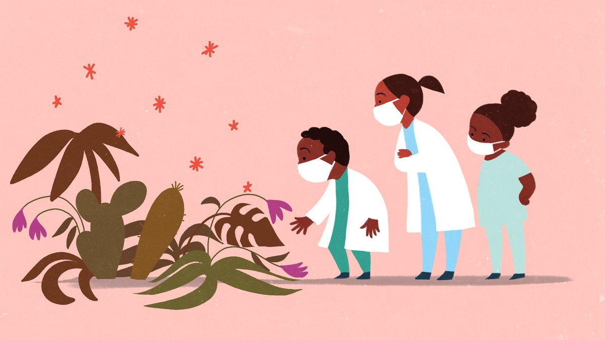 elysekelly's tweet photo. Early concept art for our #WorldChildrensDay video for @ShotAtLife. Ultimately we moved away from the plant metaphor, which was too big of a stretch, and featured sick toys instead. https://t.co/F073I4YSeZ
