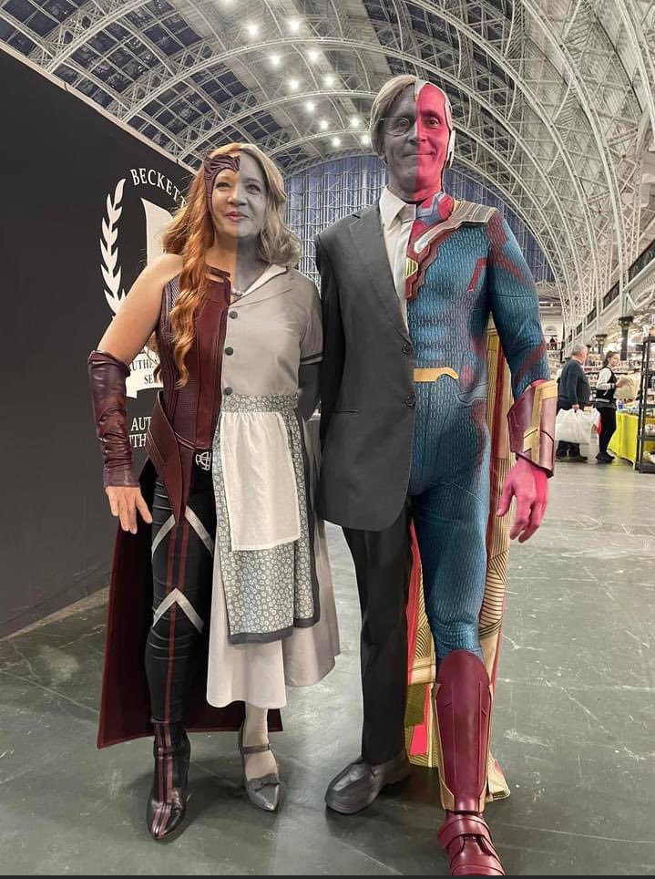 IniciativaV's tweet photo. Este cosplay está a OTRO NIVEL 😯

#WandaVision https://t.co/k2cmUUjM4p