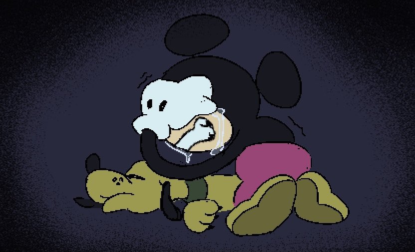 「what if mickey was in pibby 」|chillaxinのイラスト