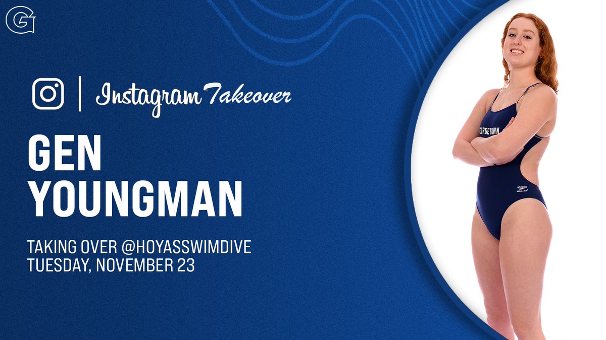 HoyasSwimDive's tweet photo. Watch out for Gen Youngman as she will be taking over the IG today!
#HOYASAXA #H2OYAS https://t.co/93iSDvyFfi