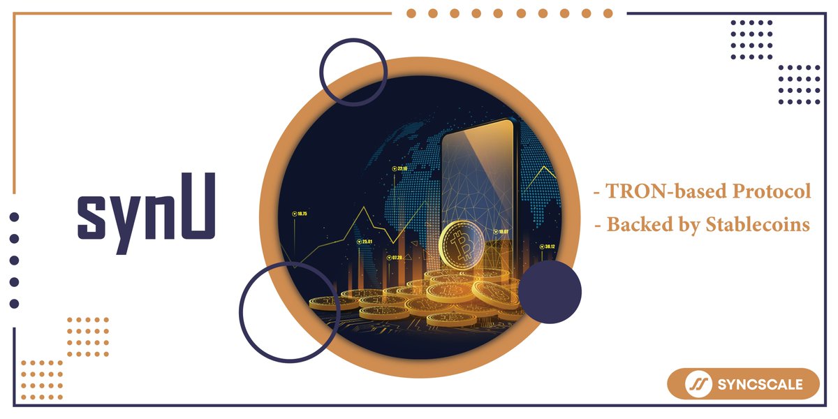 SYNCSCALE's tweet photo. SyncScale is committed to providing all-in-one solutions to its users. With our decentralized stablecoin, 𝐬𝐲𝐧𝐔, we are striving to fulfill the financial services of the DeFi world. 

Explore today: https://t.co/jrrwYiWNS9  

#SyncScale #DigitalAssetsManagement #CryptoAssets https://t.co/m80GWXEw3H