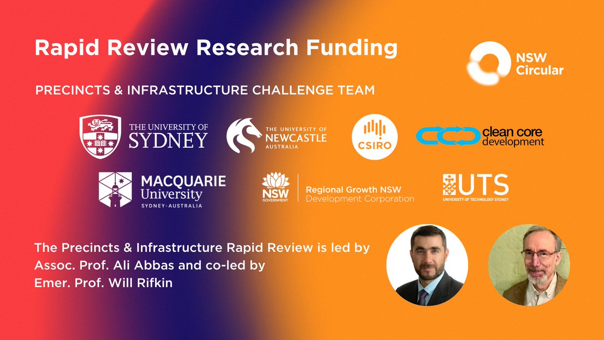 circular_aus's tweet photo. NSW Circular is excited to announce the recipients of its Rapid Review research funding! Great to see such great collaborative efforts across a number of NSW universities, to solve #circulareconomy challenges. @UNSW @UTSEngage @Sydney_Uni  @Uni_Newcastle  @Macquarie_Uni @NSWCSE https://t.co/YC9kWTDfgW