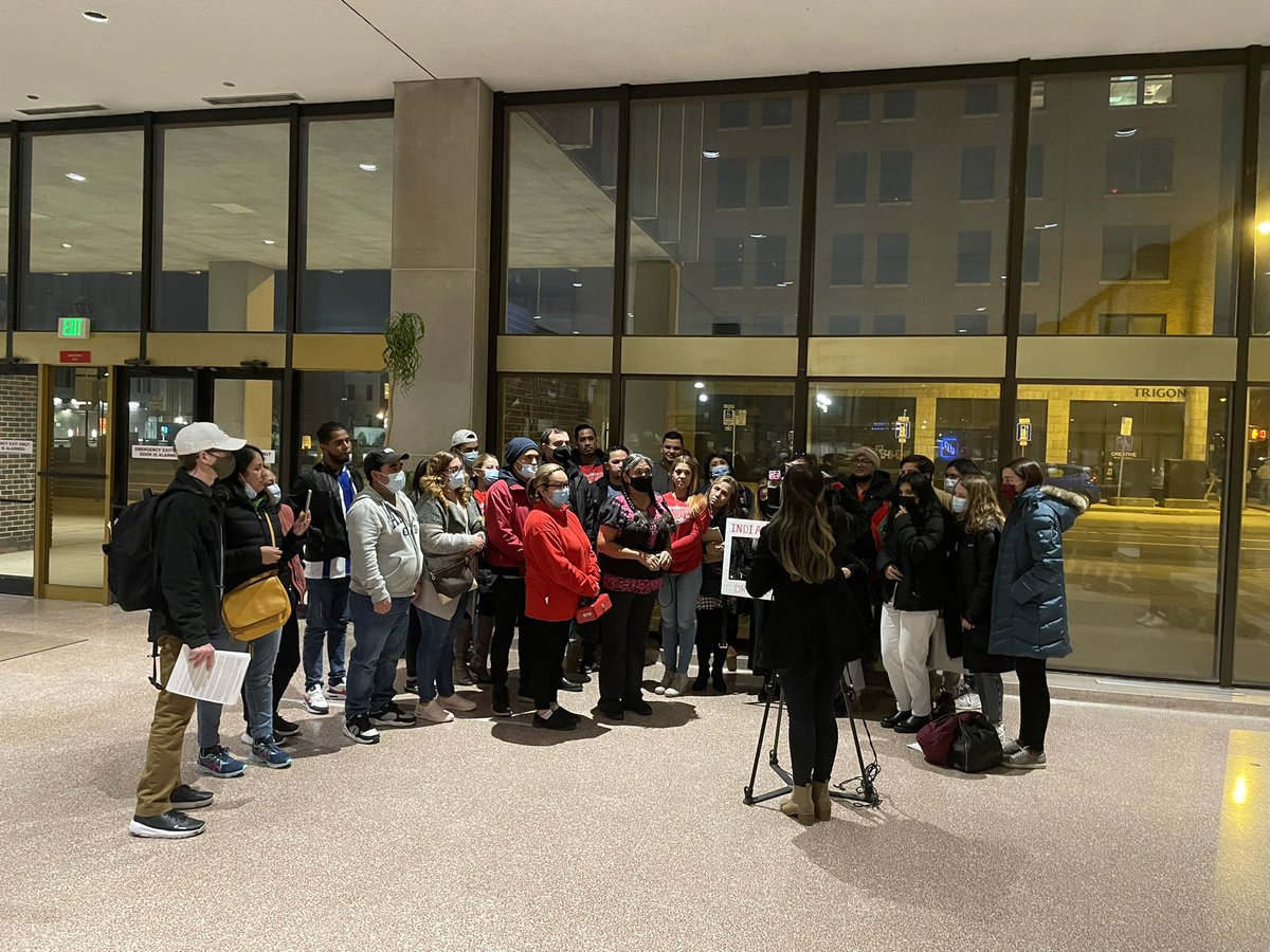 NDCollegeDems's tweet photo. 10/10 BIG success!! Teriffic!! Huge win for the undocumented Hoosier community - thank you to all who showed up! https://t.co/yzdZXhWFPD
