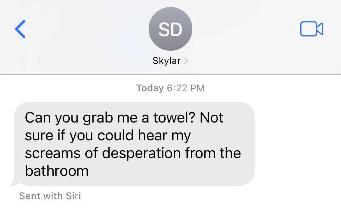 EliMcCann's tweet image. Just found out my husband brings his phone with him into the shower.