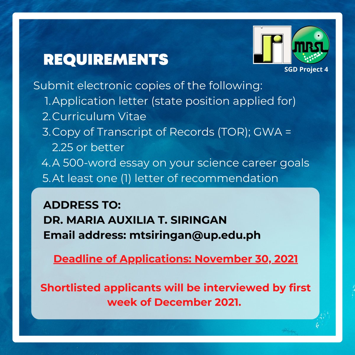 PAULycistronic's tweet image. We are looking for a URA I to work with us on the metagenomics of submarine groundwater discharge (SGD) areas! Please like and share, thank you! 

#PinoyScientist #SciencePH #ScienceChatPH #pinoyscientists