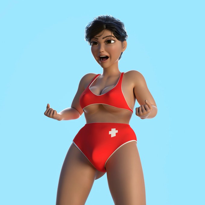 3 pic. Lifeguard Uniforms! Bella, Agent Blue, Candice, Dollie! https://t.co/Ub9hFU17bK