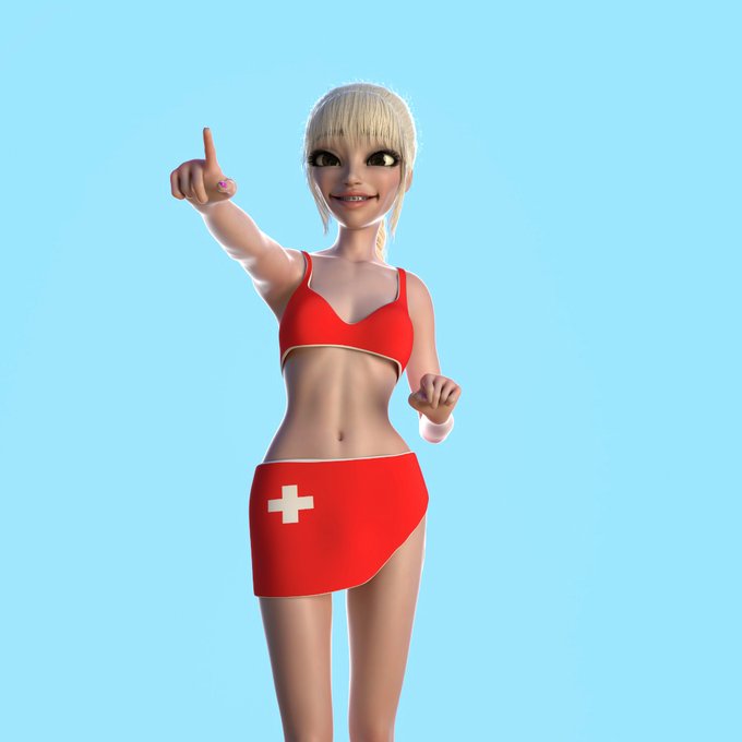 2 pic. Lifeguard Uniforms! Elara, Emma, Fira, Maggie https://t.co/C59mMluiKf