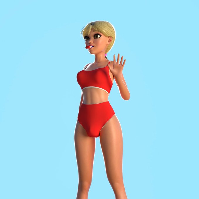 4 pic. Lifeguard Uniforms! Elara, Emma, Fira, Maggie https://t.co/C59mMluiKf