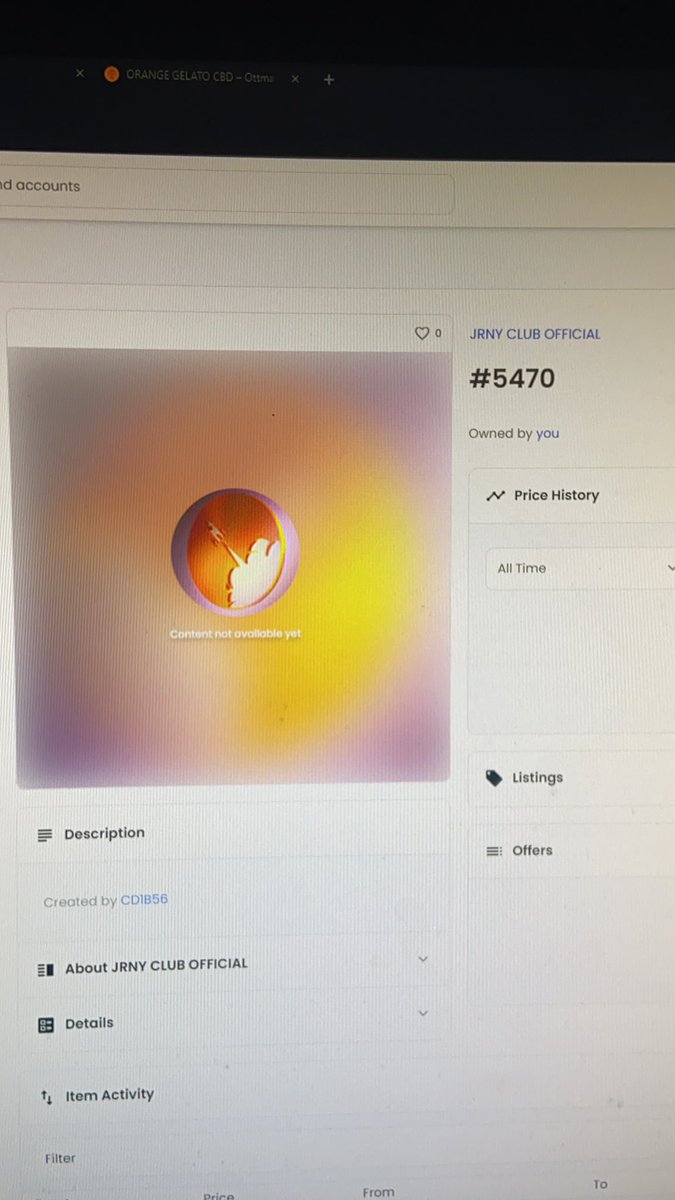 SimonHirschman's tweet photo. Finally got my @JRNYclub strongly believing in @JRNYcrypto hoping to catch another one ! 🚀🚀👌🏽 https://t.co/AUsmWvVFHz