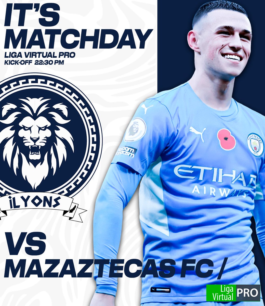 iLyonSss's tweet photo. 🚨 𝘿𝙄𝘼 𝘿𝙀 𝙋𝘼𝙍𝙏𝙄𝘿𝙊 🚨

🆚 | #MazaztecasFC
⏰ | 22:30 PM
🏆 | @LigaVirtualPro_ 

#ProClubs | #Xbox | #eSports | #FIFA22 | https://t.co/9L7IGh2epQ
