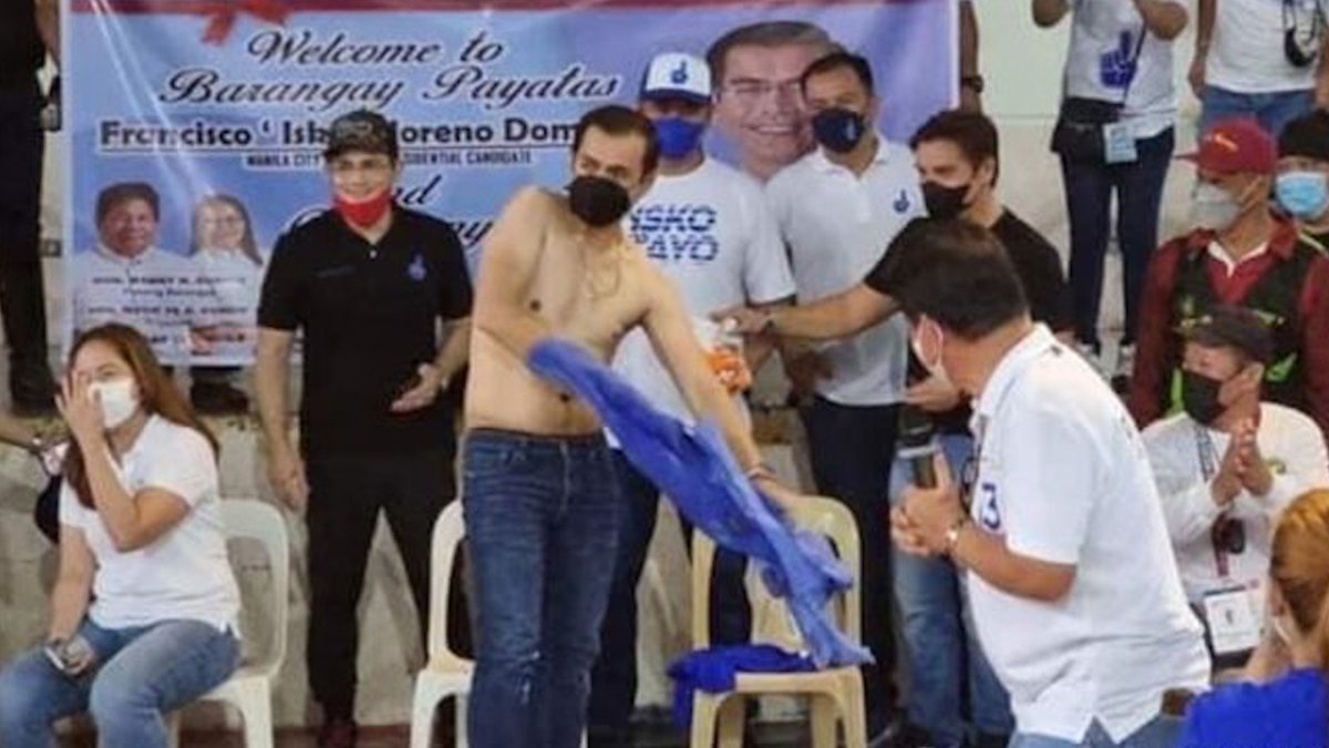 artista_ph's tweet photo. MANILA MAYOR FRANCISCO ‘ISKO’ MORENO DOMAGOSO NAGHUBAD SA HARAP NG MGA SUPPORTER, PINASAHOD ANG KATAS
https://t.co/tt4cKjghWp
https://t.co/tt4cKjghWp
https://t.co/tt4cKjghWp
#AlertoPilipino #BilisKilos #ISKO #ISKOMORENO #MAYORISKO https://t.co/knAWttTZ2h