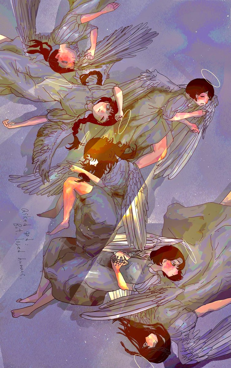 「天使のいる構図 」|テナテルのイラスト