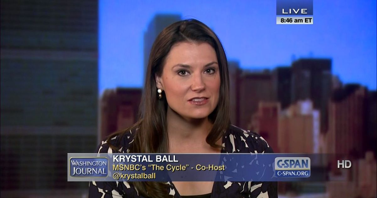 November 24:Happy 40th birthday to political pundit,Krystal Ball(\"co-hosted \"Rising\") 