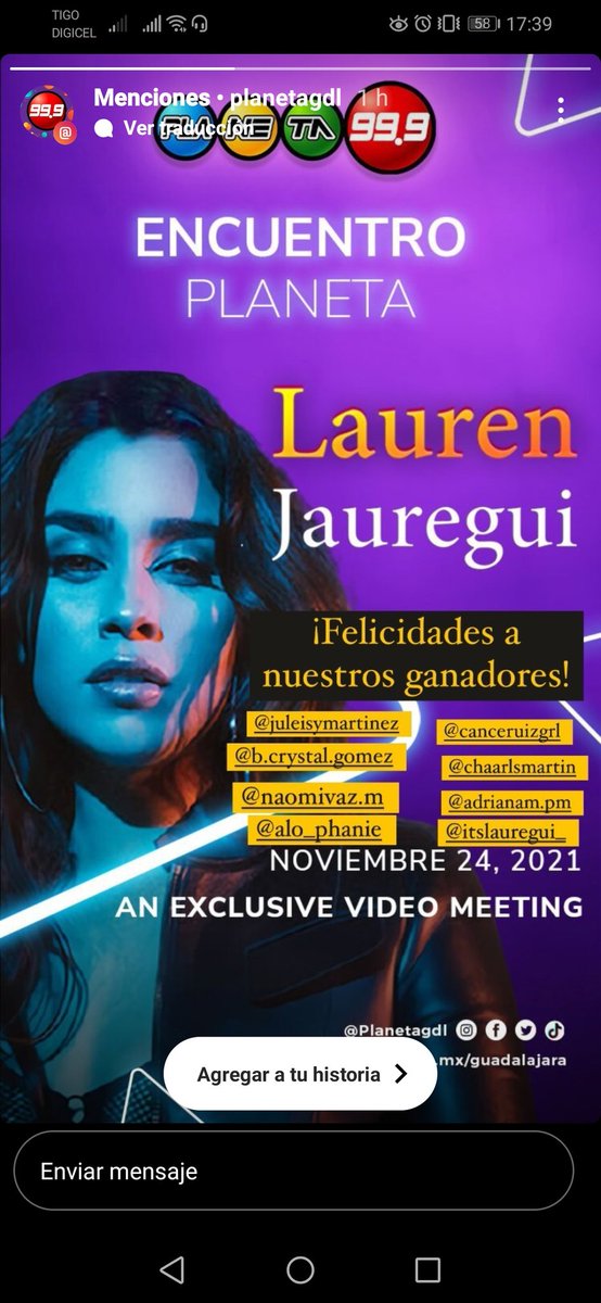 fallinglau's tweet photo. ACÁ TAMBIÉN LES PRESUMO LA MEJOR NOTICIA DE MI VIDA, LO MEJOR DE MI AÑO, LO QUE TANTO ANHELABA DESDE QUE SOY FAN DE @LaurenJauregui Voy a conocer al amor de mi vida gracias a @Planeta_GDL 🥺😭♥ https://t.co/QAQc8cSkRC