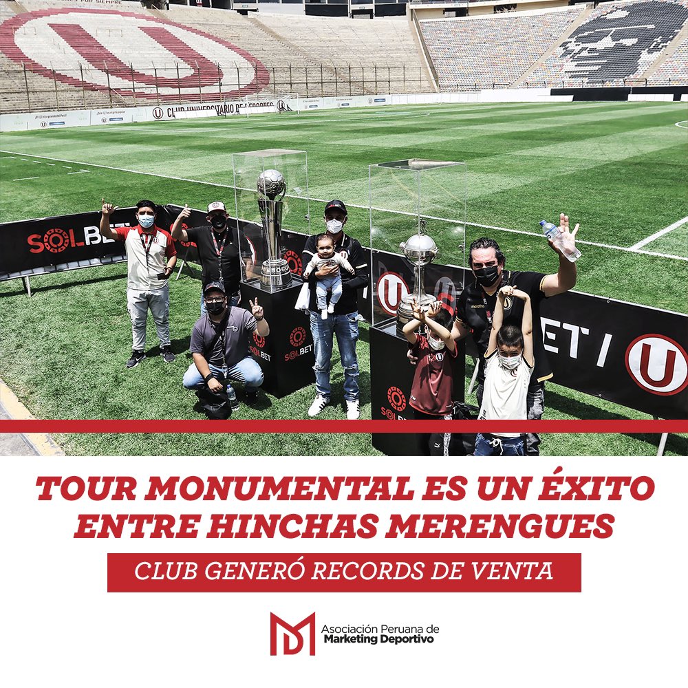apemdoficialpe's tweet photo. TOUR MONUMENTAL ES UN ÉXITO 🏟️🏆

@Universitario habilitó 44 horarios entre los meses de noviembre y diciembre y en solo 48 horas las entradas se agotaron.

Se proyecta ingresos por 80 mil soles gracias a la venta de entradas para #TourMonumental ⚽️

#APEMD https://t.co/DA9Wurn7FU