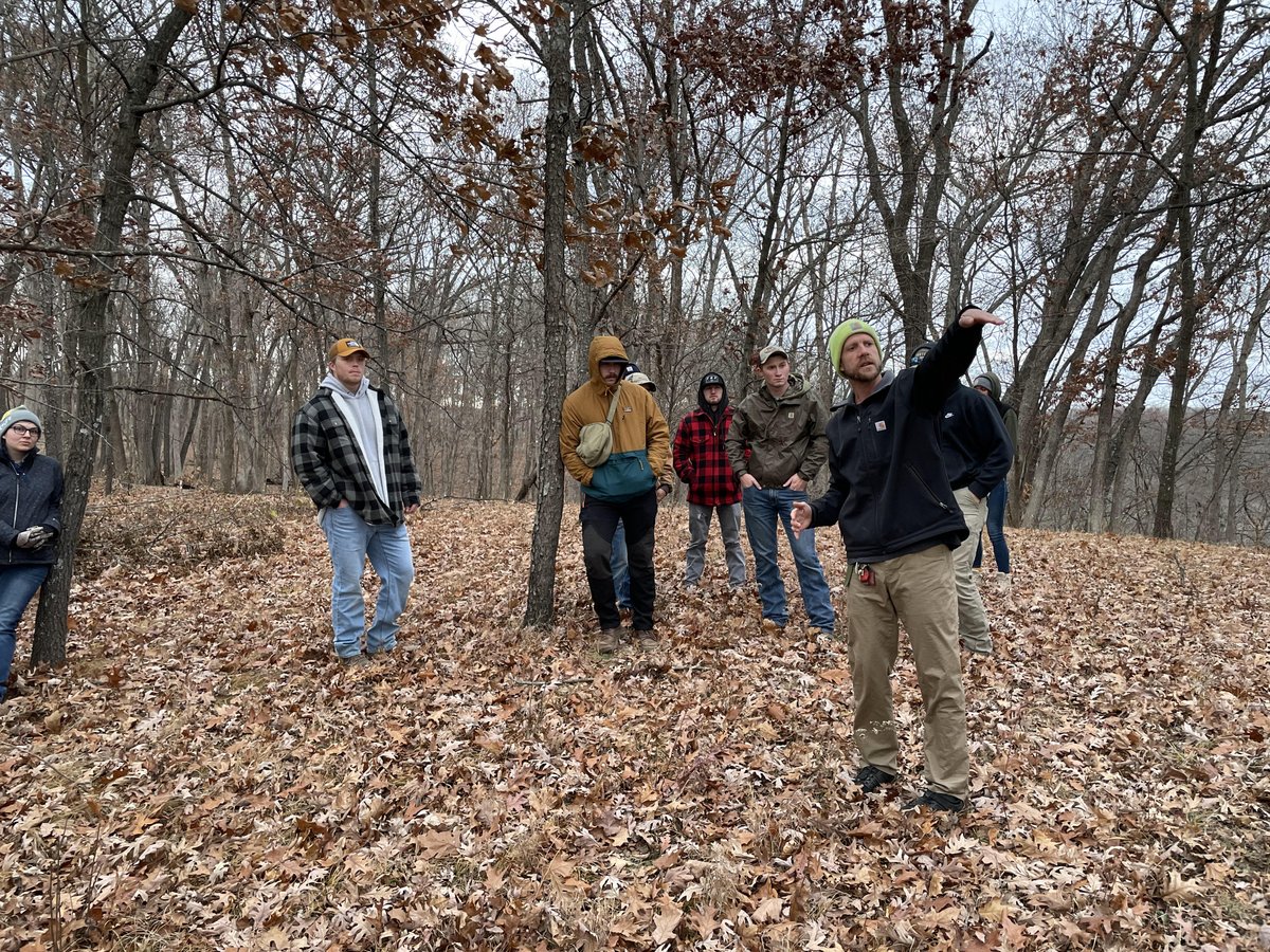 Took my Wildlife Mgmt &amp; Dr. McC's Soil Genesis students on an all-day field trip to Specht's farm where he grazes cattle for Bobolinks, Effigy Mounds National Monument, and Bloody Run WMA where Clayton CCB is restoring an oak savanna!