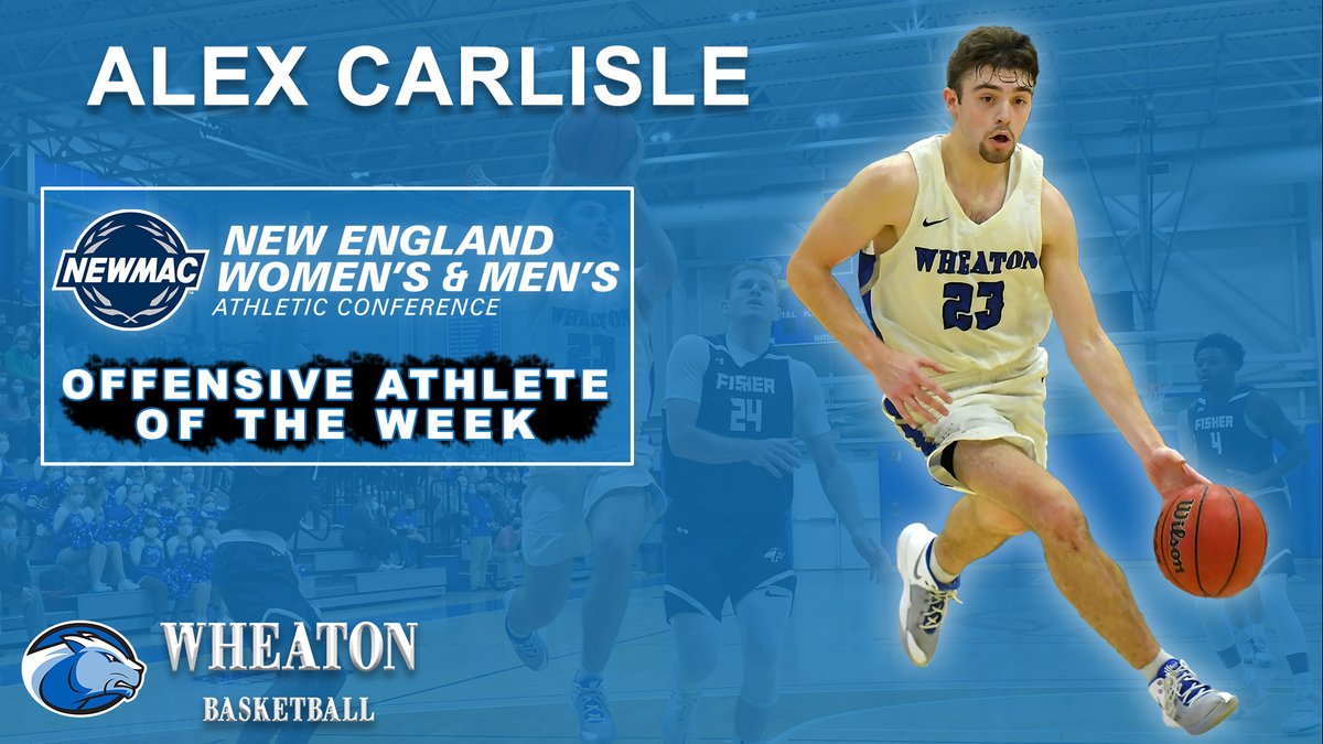 Carlisle Named NEWMAC Men's Basketball Offensive Athlete of the Week bit.ly/3FIIf0x #LetsGoWheat <a href="/wheatonlyons/">Wheaton Lyons</a> <a href="/StJAcademy/">St.Johnsbury Academy</a>