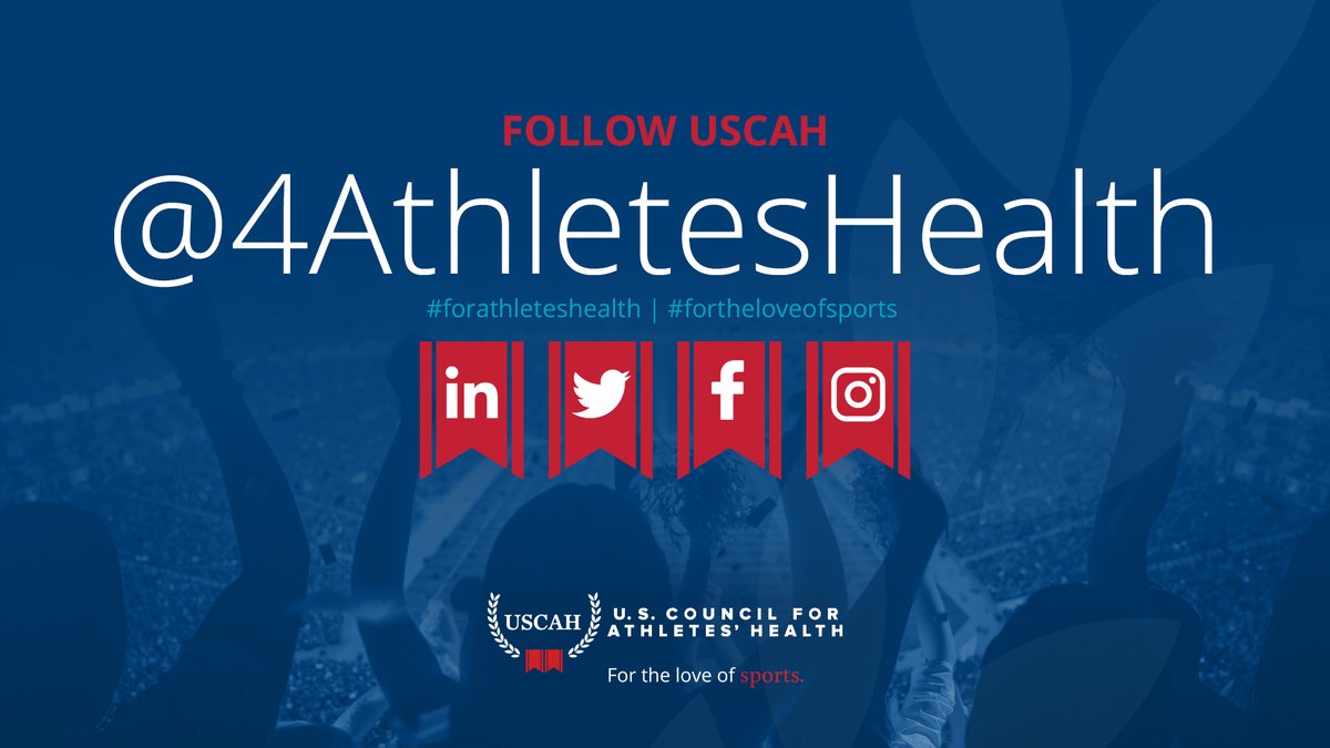 4athleteshealth's tweet photo. No matter your social medium of choice, know that USCAH is always #forathleteshealth. Find us everywhere @4AthletesHealth.
#fortheloveofsports https://t.co/YWnXXTf9MH