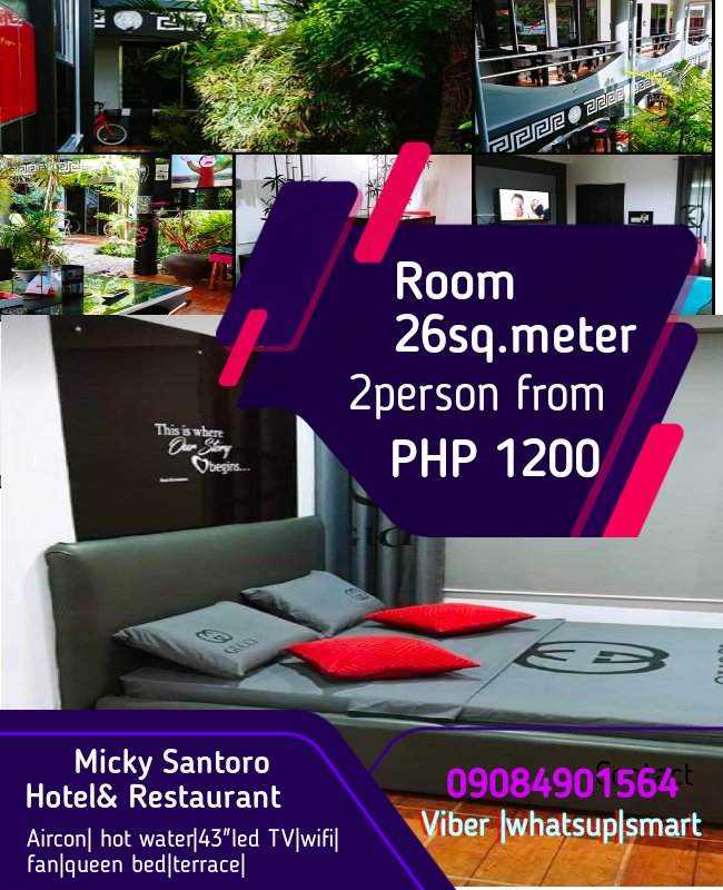 MickySantoro2's tweet photo. Micky Santoro hotel &amp; restaurant 
Santa Fe Bantayan Cebu province 
Philippines https://t.co/JfCLhkjMZW
