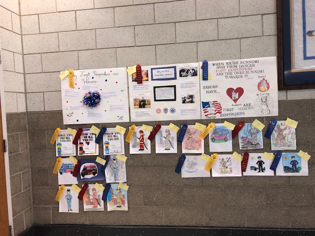county_system's tweet photo. There is a ton of great Nicholas County School student artwork, from the recent National First Responders celebration, on display at the Summersville Arena and Conference Center.  It will be on display until November 30th. Be sure to check it out! Thanks to all that participated! https://t.co/xCgAdSzw8r
