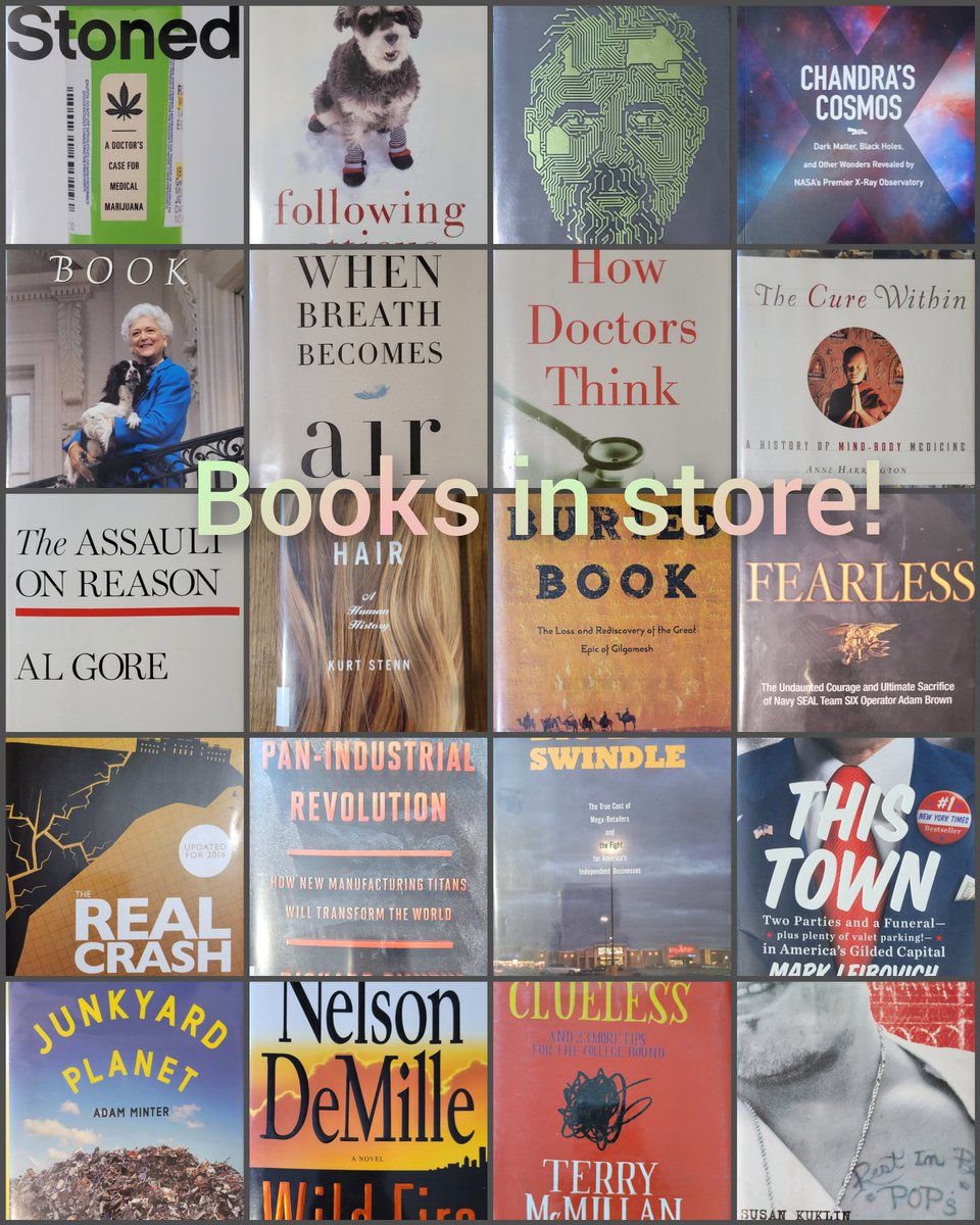 AshenLace's tweet photo. Books in store! 🖤 https://t.co/9P3E1m11Yy
#ebayfinds #ebaybooks #book #booksforsale #booksale #stoned #COSMOS #hair #cash #crash #cure  #dog #planet #swindle #Clueless https://t.co/sc4CaVvzVh