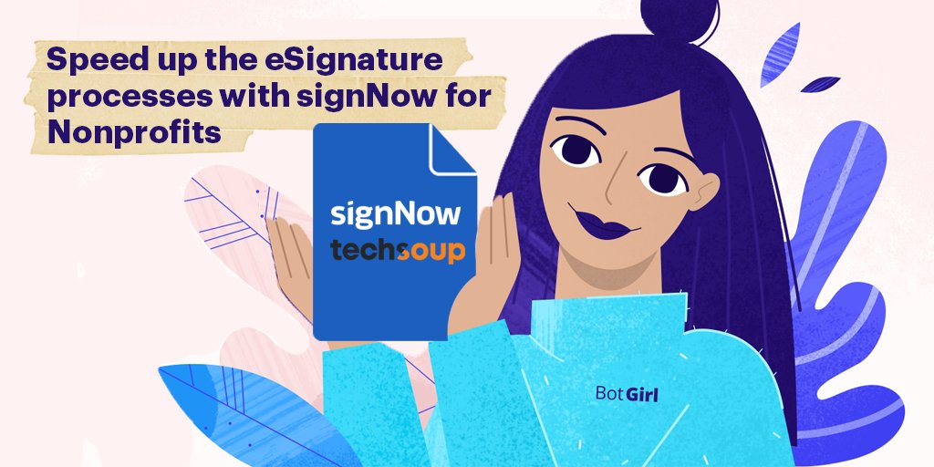 airSlatePartner's tweet photo. It’s a good day when you can empower #nonprofit organizations with a user-friendly #eSignature offering through our partner, @TechSoup Read more about TechSoup &amp; our partnership here: https://t.co/2djsrpWiJ1 

#signNowForNonprofit https://t.co/36wmICIjTW