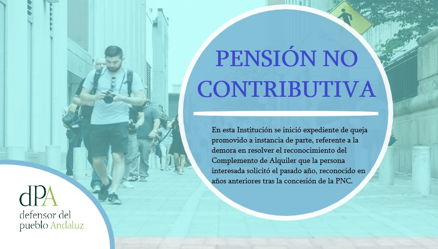 Le reconocen el complemento de alquiler tras concederle la pensión no contributiva bit.ly/3HL9hWD

Demora en resolver el reconocimiento del Complemento de Alquiler que la persona interesada solicitó el pasado año, reconocido en años anteriores tras la concesión de la PNC