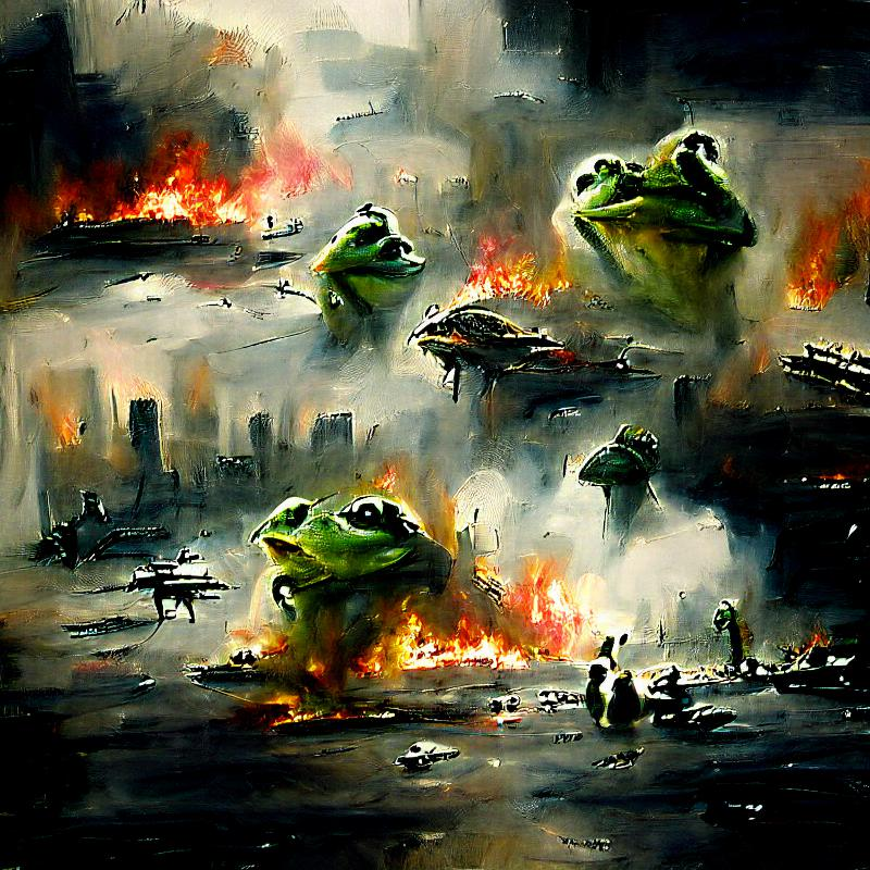 tonkadriving's tweet photo. this here is my favourite @Pixelmindai creation - id like to think if we enlisted frogs, there would be no war... just pretty lily pads. but flies. idk now. https://t.co/VzqlmOcbQx