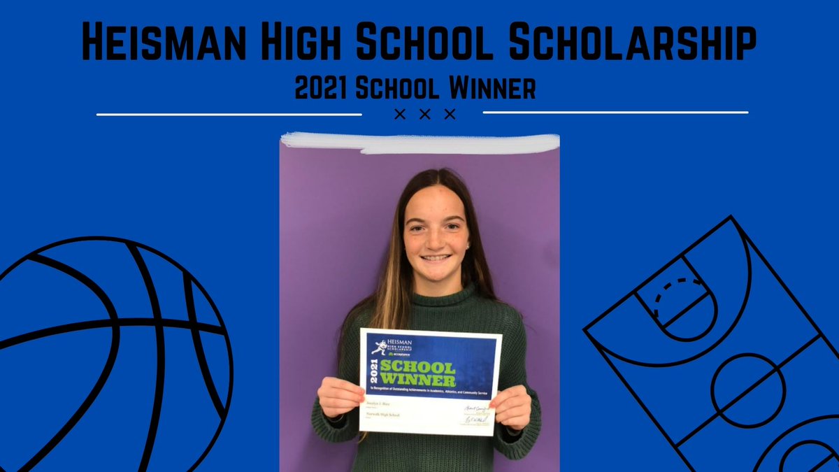 NorwalkSchools's tweet photo. Congratulations to Jocelyn Bice for being named the 2021 School Winner of the Heisman High School Scholarship! https://t.co/kBeFGZn8f0 https://t.co/p4cRu9S9yI