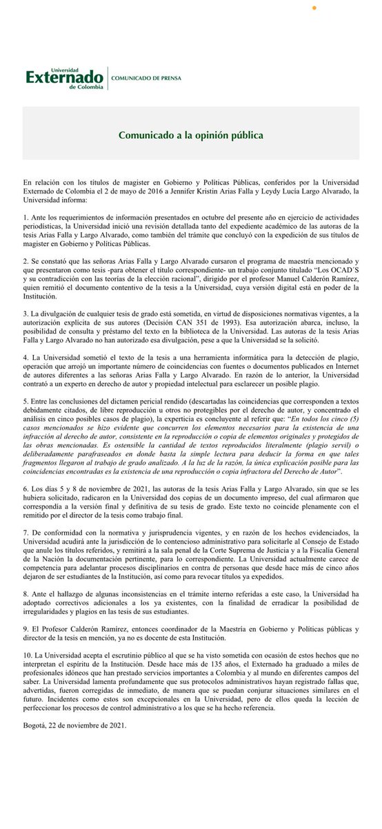 U.Externado tweet media