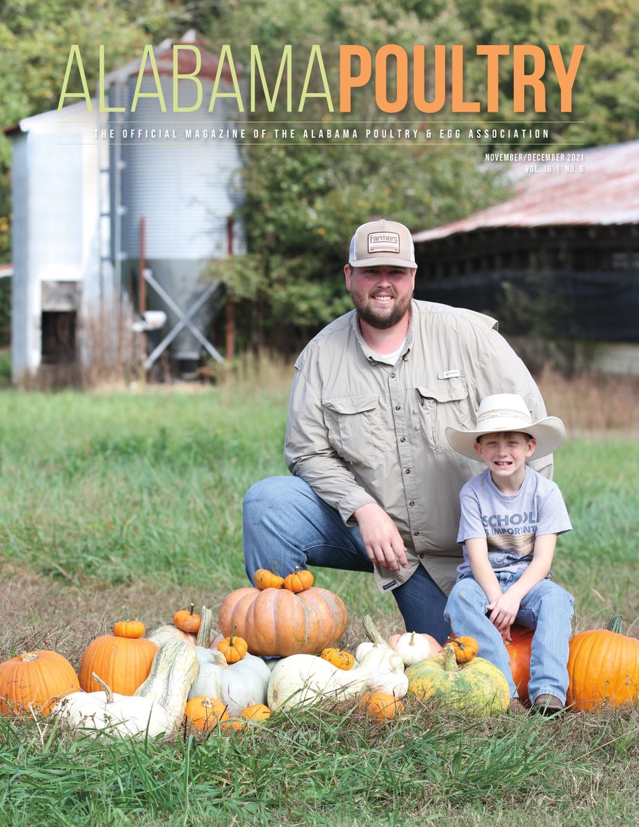 AlabamaPoultry's tweet photo. Fall has officially arrived here in Alabama and so has our November/December issue of Alabama Poultry! Find the link below! #ALPoultry #ManyFlocksOneGoal https://t.co/GF5exVoWWP https://t.co/7b4yfnVTSN