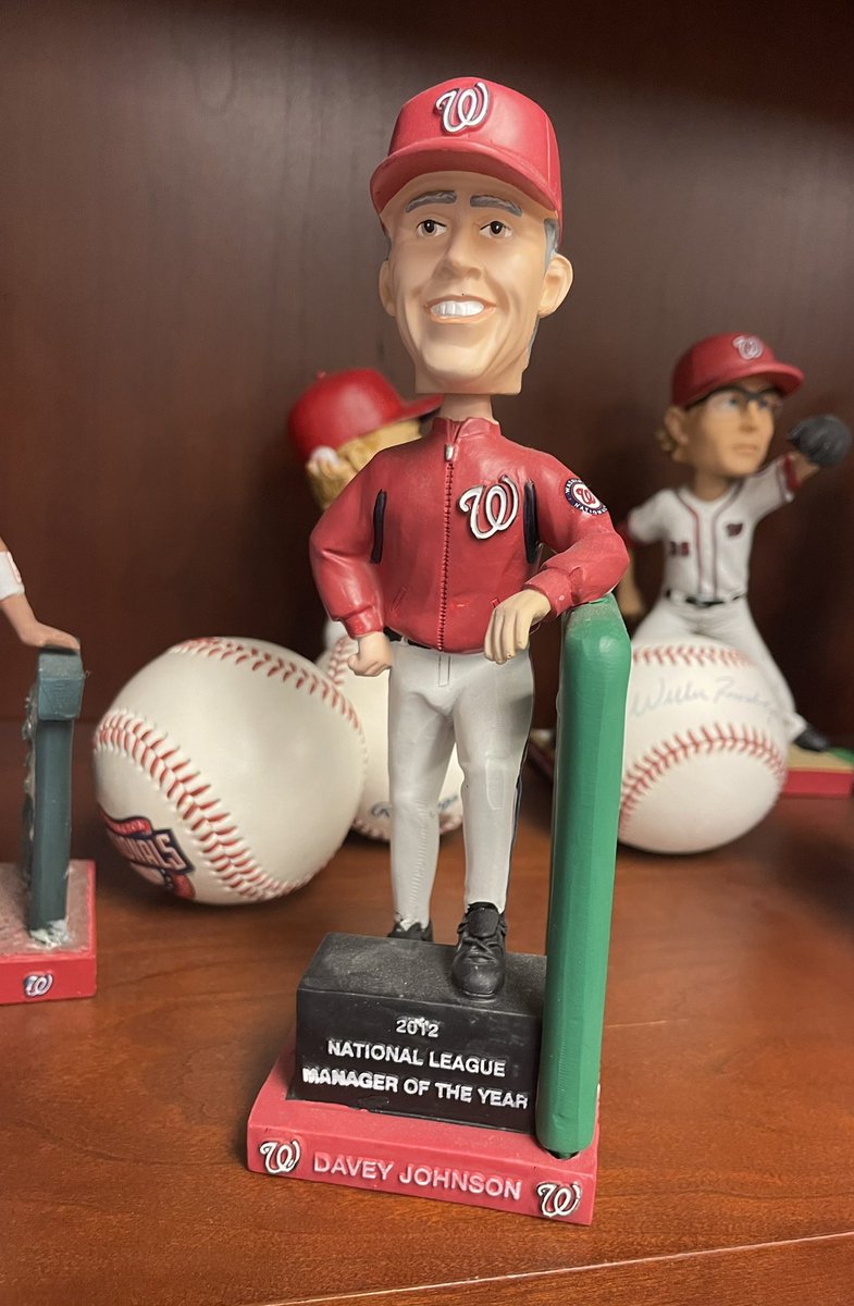 NavyYardNats's tweet image. RT &amp;amp; follow to WIN a Davey Johnson 2012 Manager of Year Bobble. 

(98 wins—best regular season record in franchise history) 💥

Ends Tuesday 9pm. 1 (one) winner.
