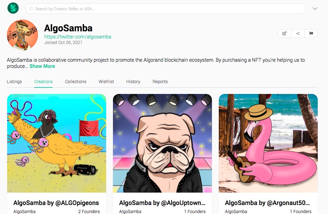 Say hello to our next three founders @ALGOpigeons <a href="/AlgoUptownBully/">Uptown Bully</a> @Argonaut5000 just minted. Soon at <a href="/AB2_Gallery/">AB2 Gallery</a>. 
<a href="/algorand/">Algorand Technologies</a> <a href="/opulousapp/">Opulous</a> <a href="/tinymanorg/">tinyman.algo</a> <a href="/YieldlyFinance/">Yieldly</a> #nftmusic #AlgoNFTs #NFTartists #NFTCommunity
