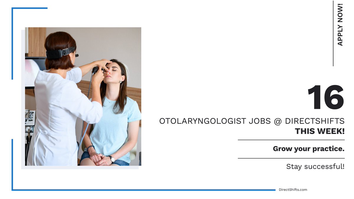 directshifts's tweet photo. Looking for otolaryngologist jobs? Click the link in bio to apply for jobs now.

Register here: https://t.co/2Y5bp66ggw

#directshifts #nowhiring #physicians #physicianjobs #jobopportunities #Hospitaljobs #healthcarerecruitment #MedicalRecruitment https://t.co/wKpuzo62o0