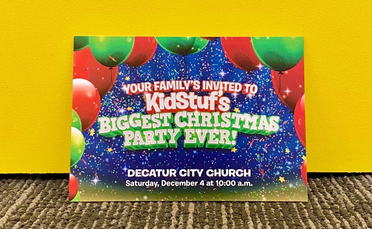 Hey parents! Have you heard about KidStuf's biggest Christmas party ever? If you have an elementary schooler or older preschooler, you don't want to miss our first LIVE KidStuf show!

Join in the fun on Saturday, December 4, at 10 am in the auditorium.

decaturcity.org/kidstuf