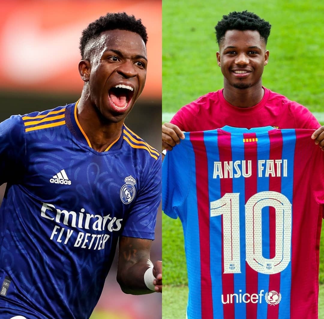 AdriRM33's tweet photo. Acabemos con este debate, ¿Quién es mejor futbolista?

🔄RT: Ansu Fati
❤️MG: Vinícius Jr https://t.co/vbRICav85m