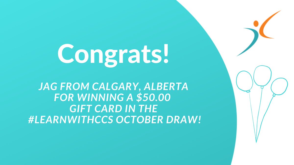 mymoneycoach_ca's tweet photo. Congratulations to Jag from Calgary, Alberta for winning the #LearnWithCCS gift card draw for October!

Follow @mymoneycoach to enter our monthly draws while learning about #personalfinance

#Finlit #Savings #Goals #contest #picoftheday https://t.co/4ZSm2doMkx