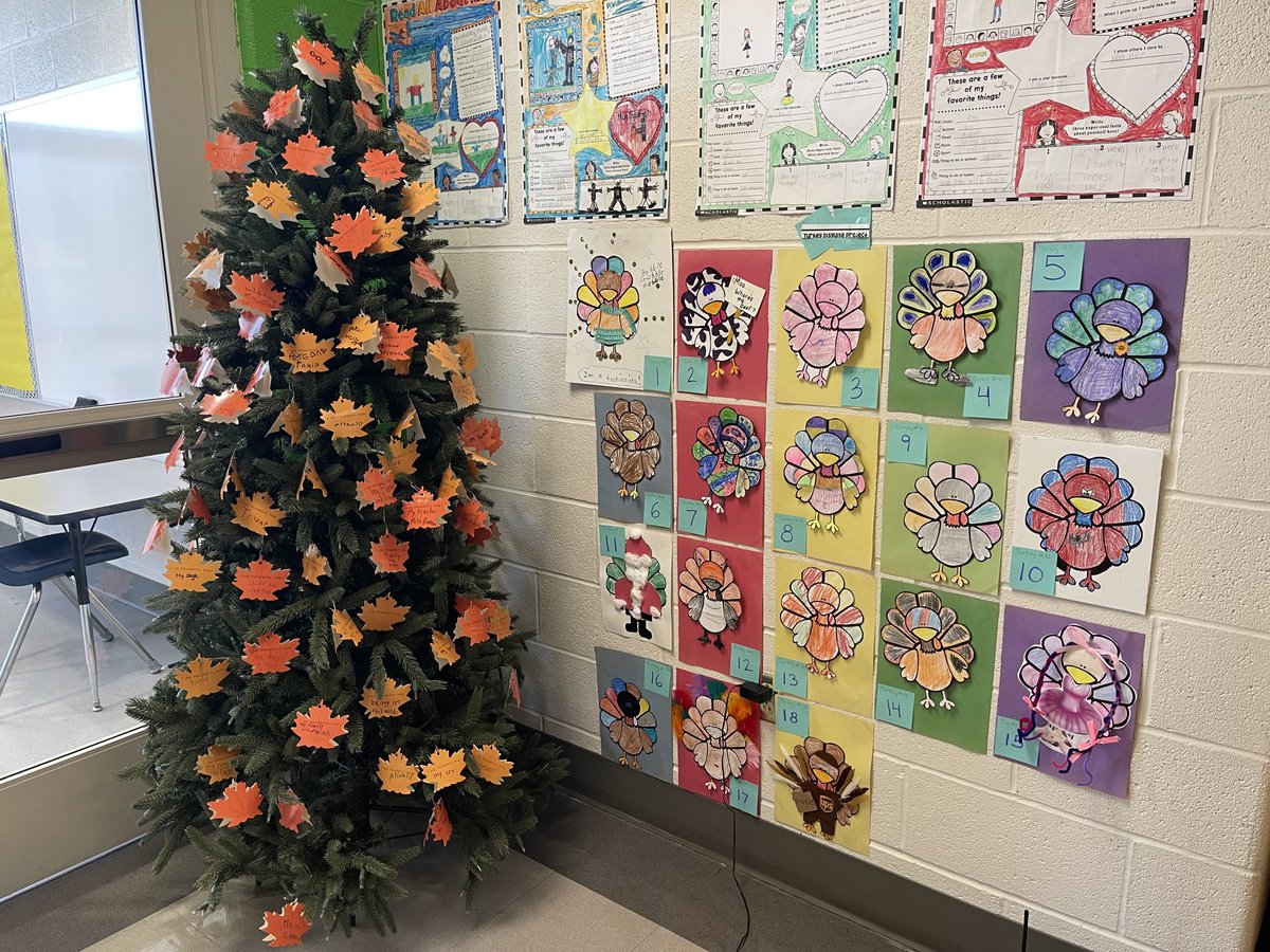 BaesMrs's tweet photo. 3rd Grade’s Thankful Tree and turkeys in disguise 😎 https://t.co/HXAidFtL3f