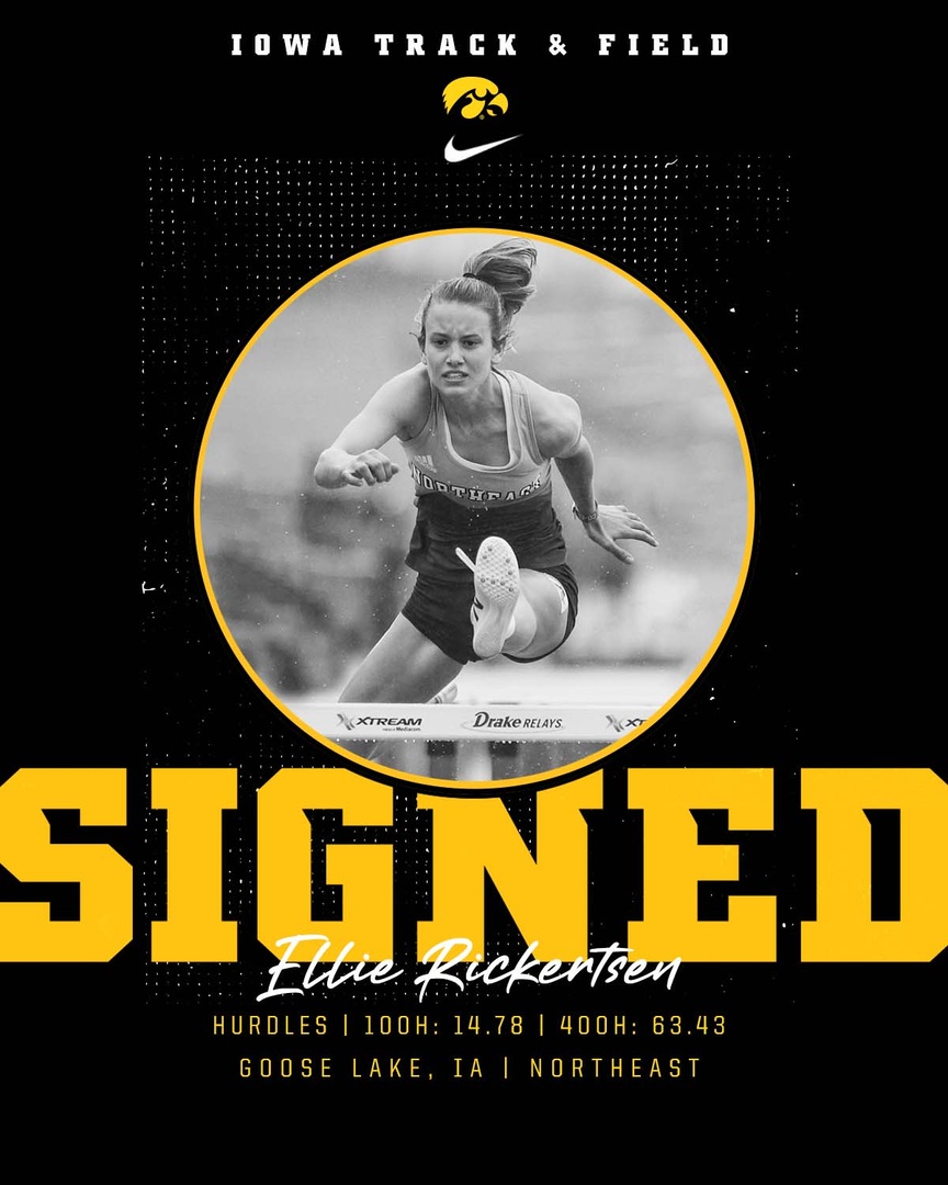IowaXC_TF's tweet photo. 𝐇𝐮𝐫𝐝𝐥𝐞 𝐔 is getting another good one. ✨ 

Excited to have you in ⚫ and 🟡, @ellierickertsen!

#Hawkeyes | #FightForIowa https://t.co/XUZdADOndl