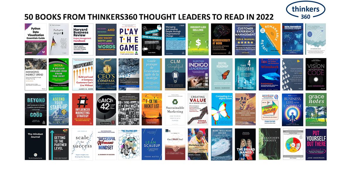 thinkers360's tweet photo. 50 Books from Thinkers360 Thought Leaders You Should Read in 2022
https://t.co/hXA41QLYln

Feat. @StevenPDennis @DigitalFawad @amiibb @James_M_Kerr @DropinCEO @KarlSmithCIO @daniellambert07 @lucybassli @JonWestover + 

#ThoughtLeadership #Business #Technology #Authors #Books https://t.co/QfnRwVe3xA