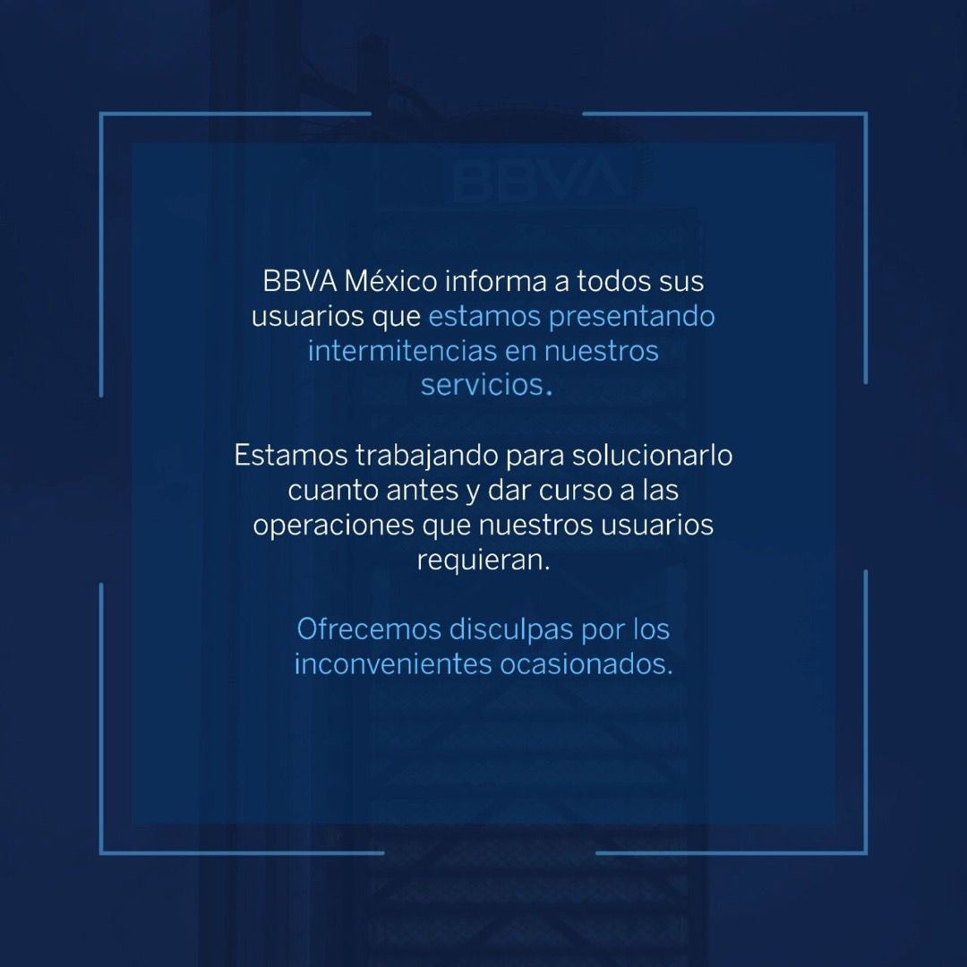 BBVA_Mex's tweet photo. ¡Aviso Importante! https://t.co/Mjvno9a27S