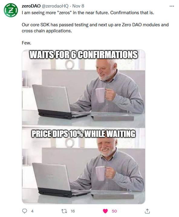 arv1ee's tweet photo. Oh damn, I nearly forgot about the first OG dapp that's powered by RenVM: @zerodaoHQ! Sorry guys! I can't wait for you to release your product <3

0 confirmations BTC TXs made possible! https://t.co/kGNtyaZZ0q