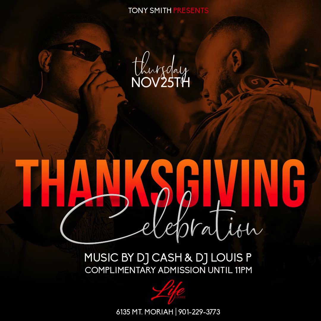 DJLouisP's tweet photo. Thanksgiving Night in Memphis TN. Rocking with @DJCash_Tv &amp; @FlyGuyTony | It’s Time For That🍂 https://t.co/w0Jg6EUib5