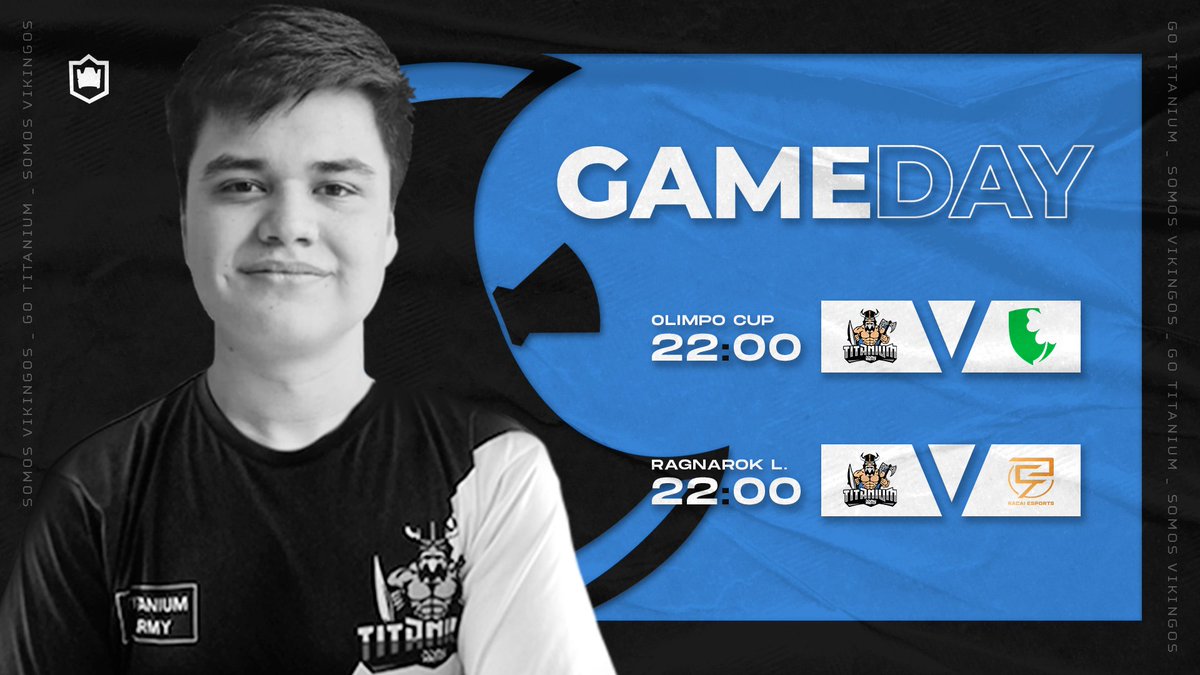#ClashRoyale | MatchDay 🧩

Hoy nos dividimos la tarea para cubrir dos frentes con lo mejor de la aldea, se dará todo vikingos. 🙌

🏆 <a href="/OlimpoCupGG/">Olimpo Cup</a>
🆚️ @OsDeSorteTeam
🎙 <a href="/kevincito_CR/">Kevincito</a>

🏆 <a href="/RagnarokLeague/">Ragnarok Smite League</a>
🆚️ @Racai_eSports

⏰ 22:00 🇨🇱 Ambos 

#GoVikingos 🪓