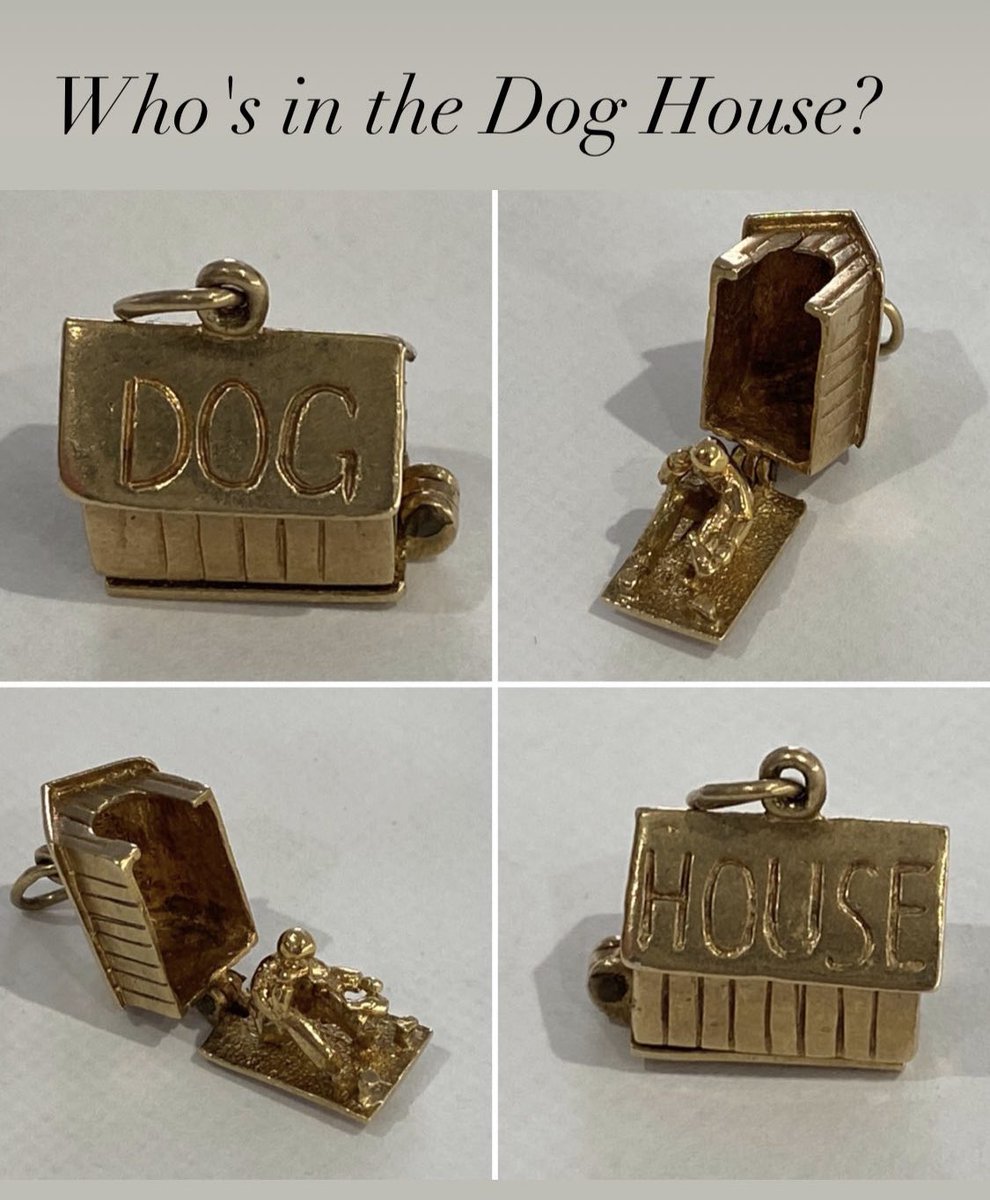 Lanesantiques's tweet photo. Love this Charm so much #uniquecharms #doghouse https://t.co/Es1nr4GwWO