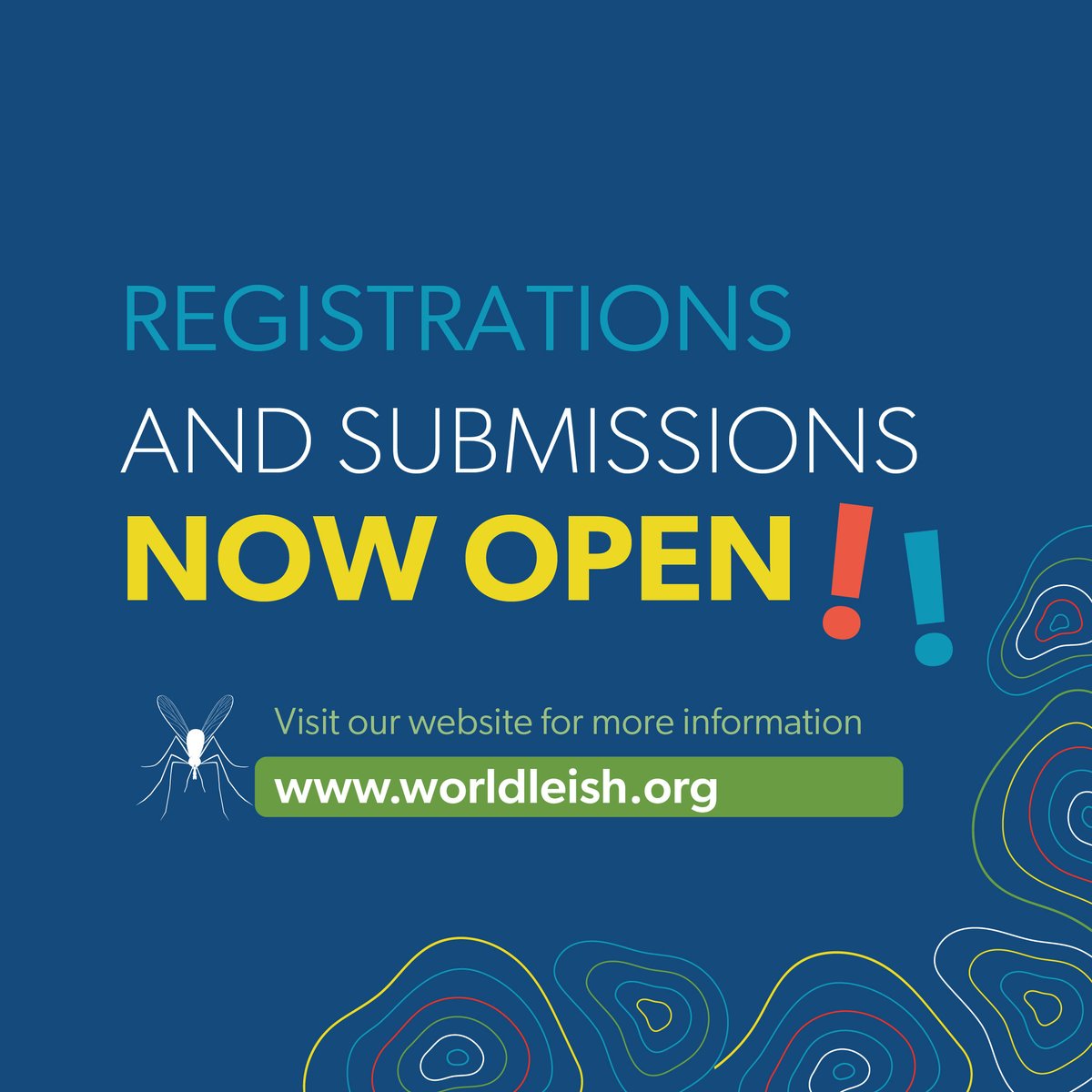 WLeish7's tweet photo. 😍We are happy to announce that registrations and submissions to be part of WolrdLeish7 are now open. 

👉Visit https://t.co/7IFfhKFwev to learn more! https://t.co/CLGkZRWKpB