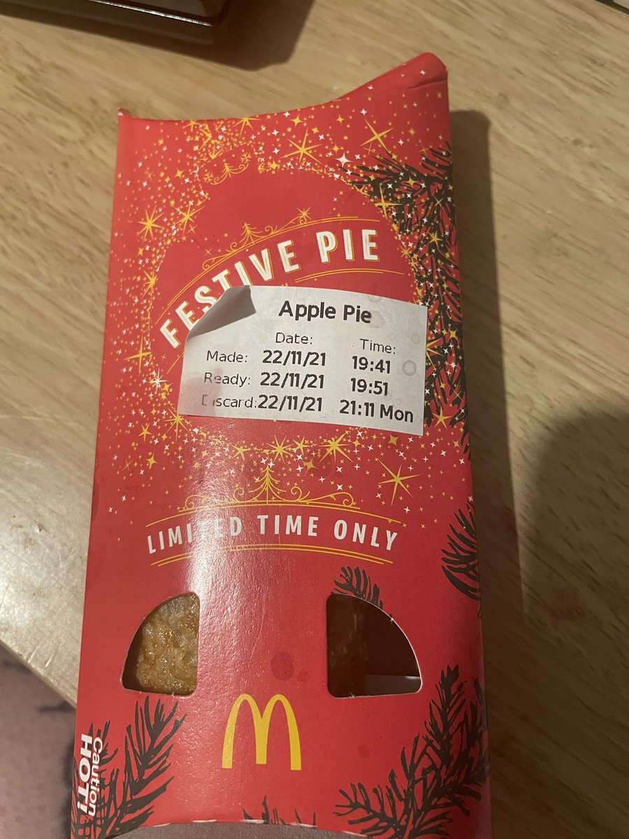 danskito's tweet photo. @McDonalds  didn’t get the drink I asked for an also got a nice old pie ): https://t.co/4lQvnWyRRc