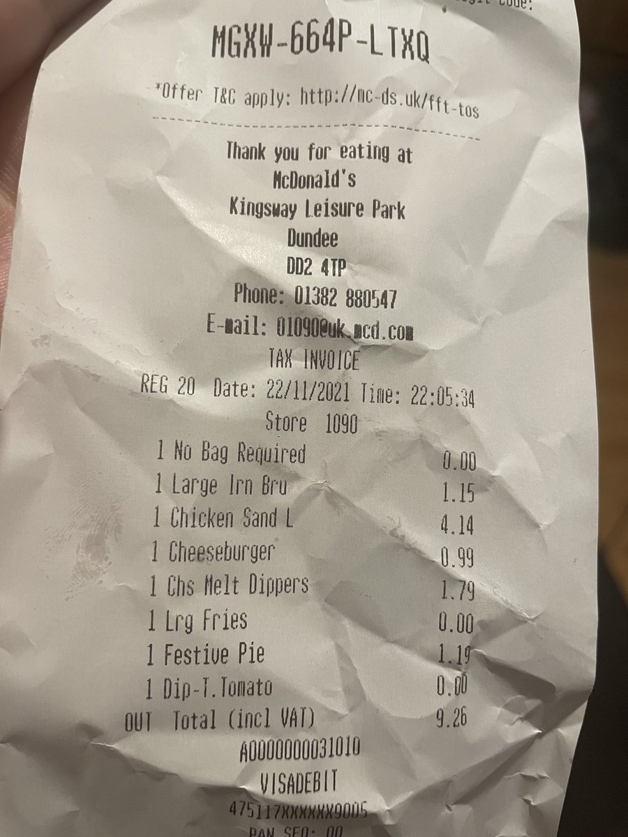 danskito's tweet photo. @McDonalds  didn’t get the drink I asked for an also got a nice old pie ): https://t.co/4lQvnWyRRc