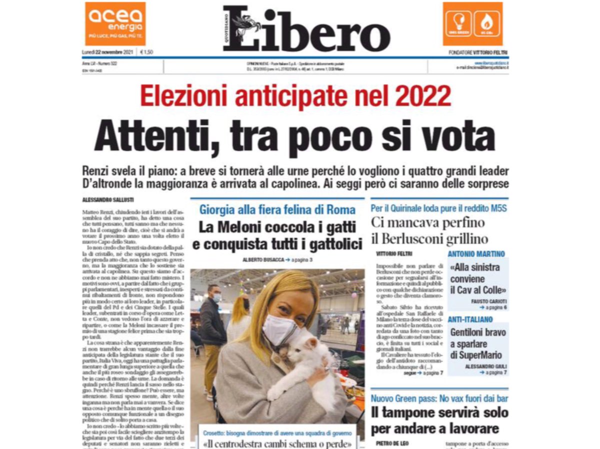 mgdj56's tweet photo. Guardacaso non cita #ForzaItalia, alleanza già definita con #Berlusconi per correre insieme alle elezioni, Renzi vuole rimanere lì e sa che ha bisogno del Cav.
Inoltre dice che ai seggi ci saranno sorprese 😳 appunto se andremo
al voto #ItaliaViva #Scompare. https://t.co/pTO4F18t22